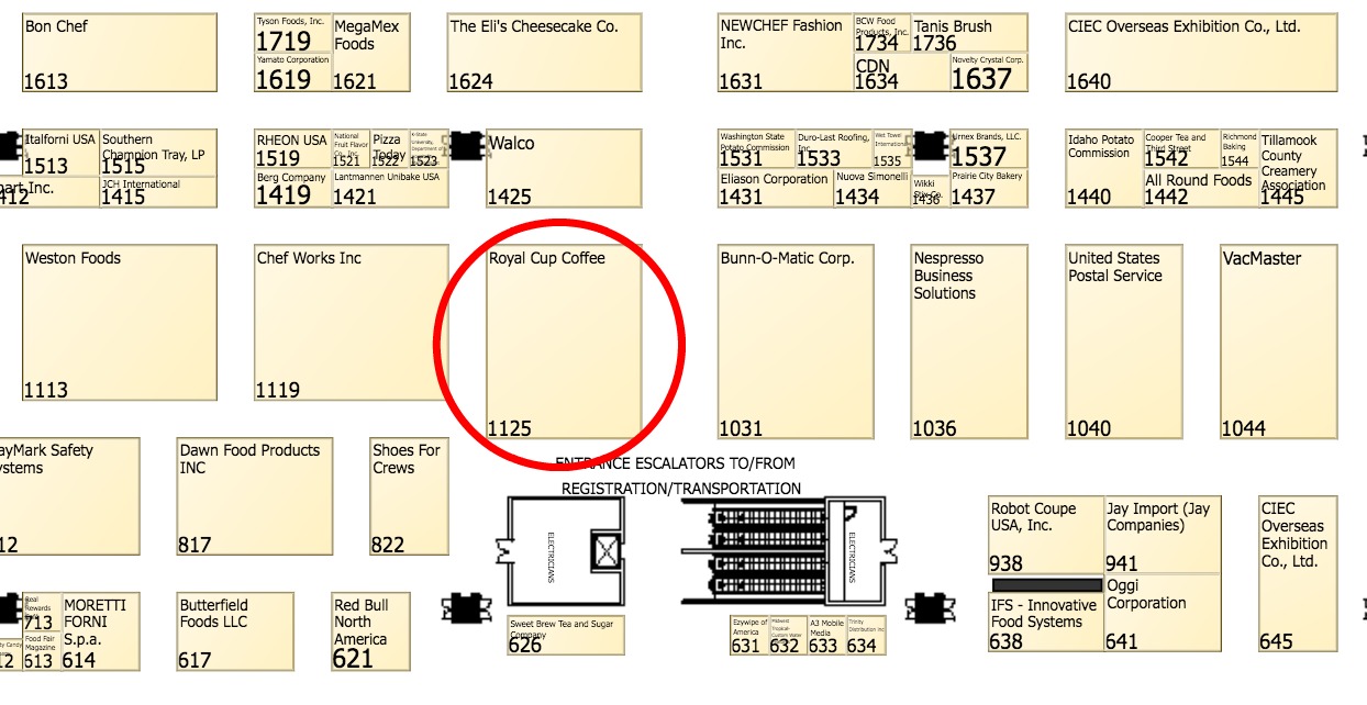 National Restaurant Association Show Map