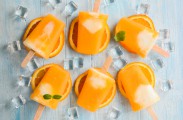 mango green tea popsicles