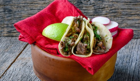 how to make coffee-crusted steak tacos