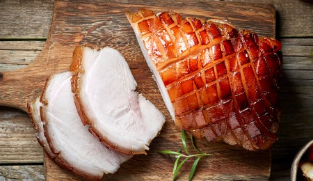 coffee-glazed ham